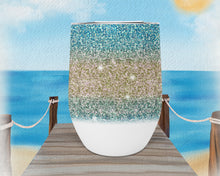 Load image into Gallery viewer, Caribbean Vibes 12oz Wine Tumbler
