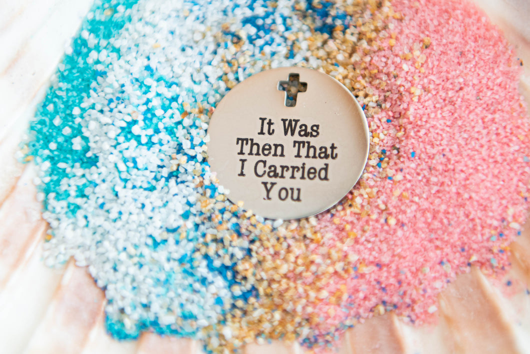 Then That I Carried You--Colored Sand Necklace