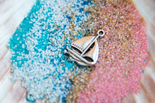 Load image into Gallery viewer, Sailboat--Colored Sand Necklace
