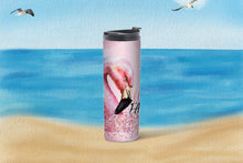 Load image into Gallery viewer, Flocking Fabulous Flamingo 20oz Skinny Tumbler
