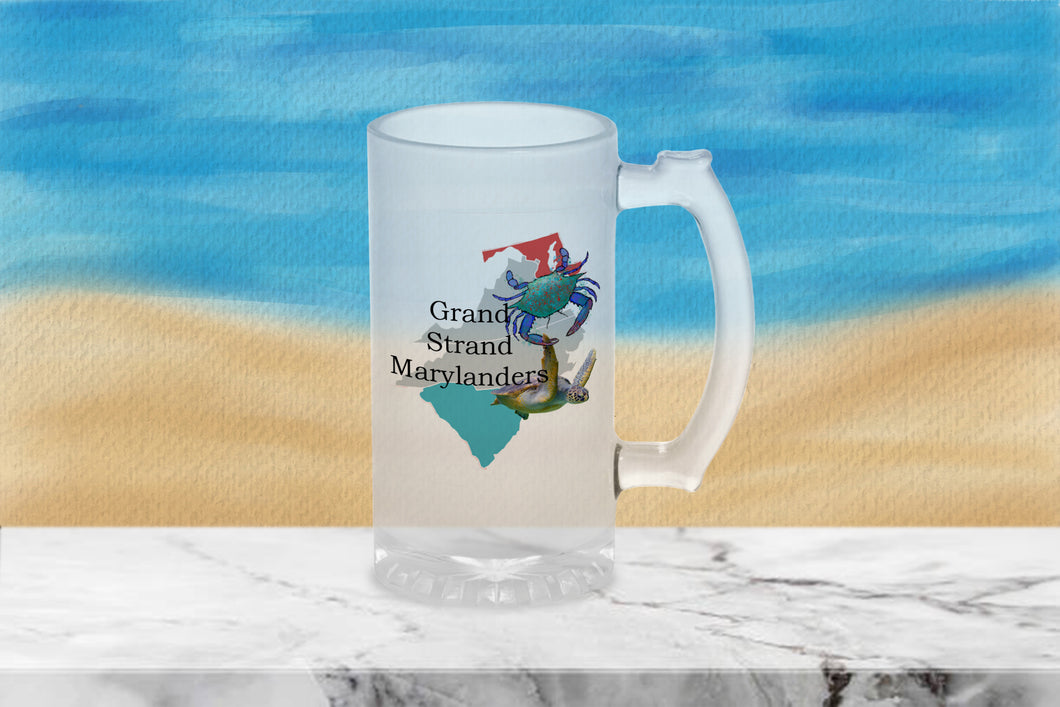 Grand Strand Marylanders Frosted Beer Stein