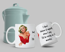 Load image into Gallery viewer, I Don&#39;t Believe It Myself Retro White glossy mug
