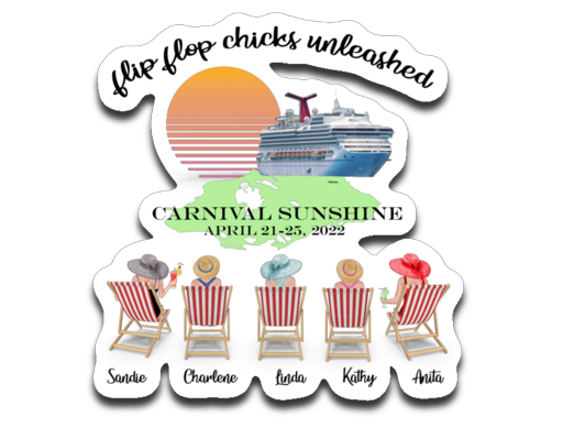 Decal--Cruise Drink Package--Flip Flop Chicks Unleashed
