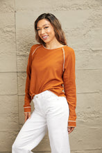 Load image into Gallery viewer, Double Take Long Raglan Sleeve Round Neck Top
