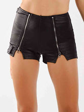 Load image into Gallery viewer, Full Size Zip-Up Slit Shorts
