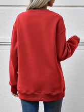 Load image into Gallery viewer, AMERICA Round Neck Dropped Shoulder Sweatshirt
