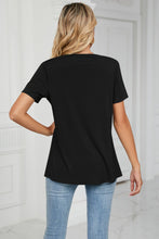Load image into Gallery viewer, Cowl Neck Tulip Hem Tee Shirt
