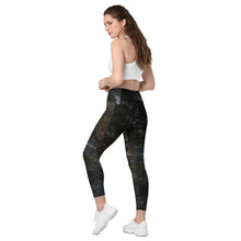 Load image into Gallery viewer, Murrells Inlet Sunrise Crossover leggings with pockets
