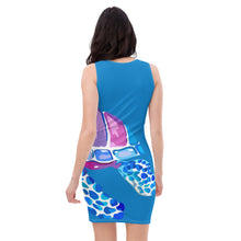 Load image into Gallery viewer, Sea Turtle Blue Sublimation Cut &amp; Sew Dress
