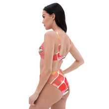Load image into Gallery viewer, Sea Turtle Coral Recycled high-waisted bikini
