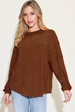 Load image into Gallery viewer, Basic Bae Full Size Ribbed Round Neck Long Sleeve T-Shirt
