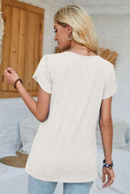 Load image into Gallery viewer, V-Neck Petal Sleeve T-Shirt
