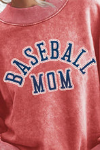Load image into Gallery viewer, BASEBALL MOM Graphic Drop Shoulder Sweatshirt

