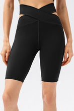 Load image into Gallery viewer, Crisscross Waistband Slim Fit Sports Shorts

