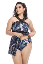 Load image into Gallery viewer, Plus Size Handkerchief-Hem Swim Dress and Bottoms Set
