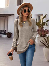 Load image into Gallery viewer, Round Neck Long Sleeve Blouse
