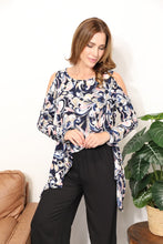 Load image into Gallery viewer, Sew In Love  Full Size Long Sleeve Flower Print Blouse
