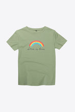 Load image into Gallery viewer, LOVE IS LOVE Rainbow Graphic Tee Shirt
