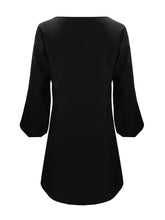 Load image into Gallery viewer, Cutout Long Sleeve Round Neck Dress
