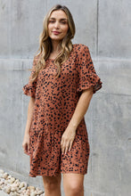 Load image into Gallery viewer, Jade By Jane Sweet &amp; Playful Full Size Ruffle Sleeve Mini Dress
