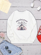 Load image into Gallery viewer, AMAZING GRACE HOW SWEET THE SOUND Round Neck Sweatshirt
