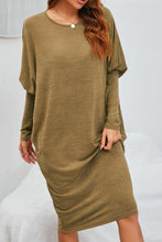 Load image into Gallery viewer, Round Neck Dolman Sleeve Dress
