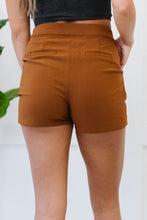 Load image into Gallery viewer, Chocolate USA Chain Detail Pleated Waist Shorts
