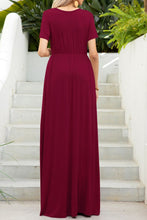Load image into Gallery viewer, Round Neck Maxi Tee Dress with Pockets
