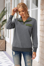 Load image into Gallery viewer, Collared Neck Long Sleeve Top
