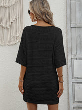 Load image into Gallery viewer, Openwork V-Neck Mini Knit Dress
