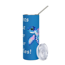 Load image into Gallery viewer, Sea Turtle Blue Stainless steel tumbler
